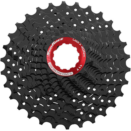 Sunrace kassette csrz800 12v 11-30t sort rød