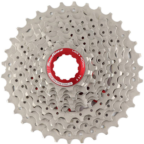 Sunrace kassette csrz800 12v 11-30t sølvrød