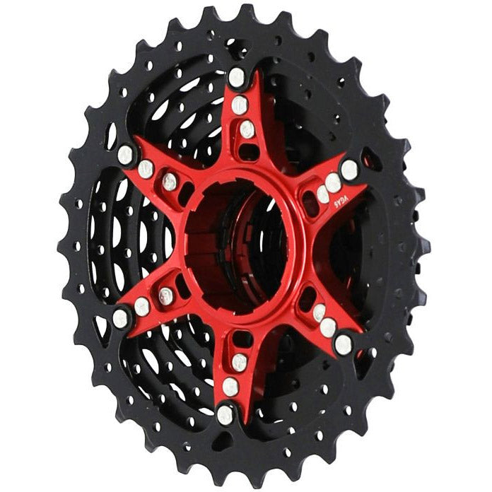 Sunrace kassette csrz800 12v 11-34t sort rød