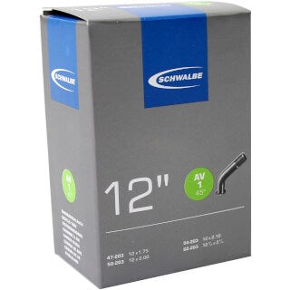 Schwalbe Inner Tube AV1 12 tommer 147 62-203 Valiel Slanting 45 ° grader