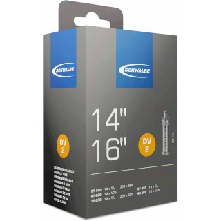 Schwalbe Inner Tube 14 16 tommer (37-288 40-305) DV 32 mm