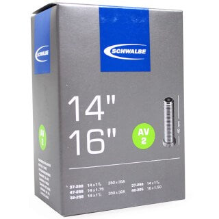 Schwalbe Inner Tube AV2 14 16 tommer 32 47-288 305 AV 40 mm