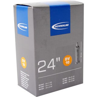 Schwalbe indre rør 24 x 1,50 2,40 tommer (40 62-507) DV 40 mm
