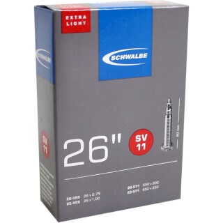 Schwalbe Inner Tube SV11 Ekstra lys 26 20 25-559 571mm 40mm Ventiel
