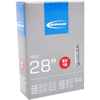 Schwalbe indre rør DV15 28 tommer løb 18 25-622 DV 40 mm