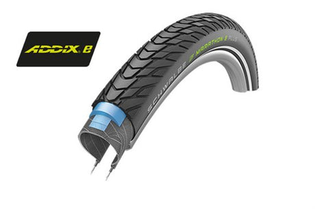 Schwalbe Marathon E-Plus Performance Line 28 x 2,00 50-622 mm-sort med refleksion