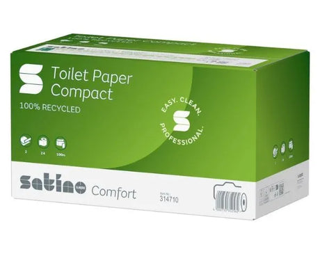 Satino komfort toiletpapir kompakt rulle 2 lag (24x100 meter)