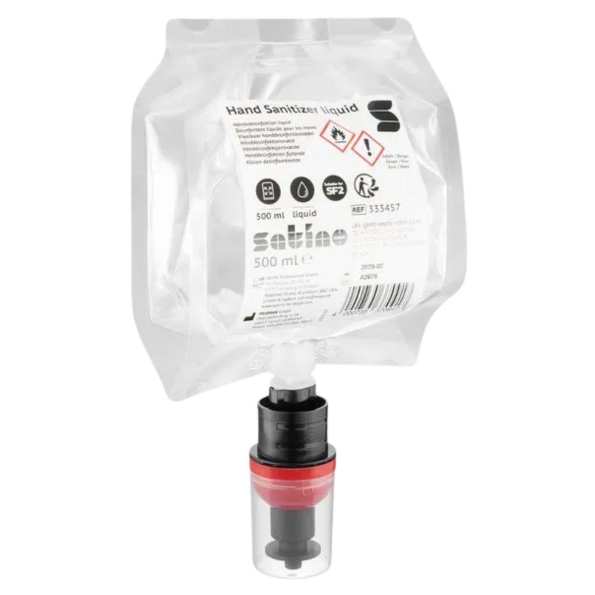 Satino desinfektionsmiddel flydende hånddesinfektion (6x 500ml)