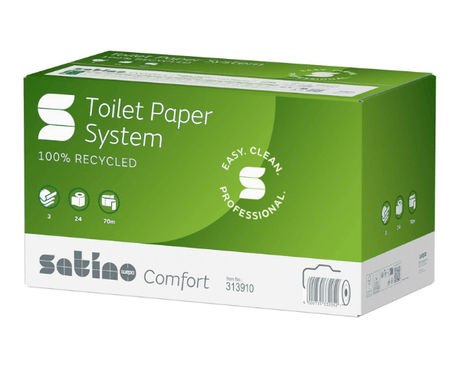Satino toiletpapir jt3 systemrulle 3-lags (24x70m)