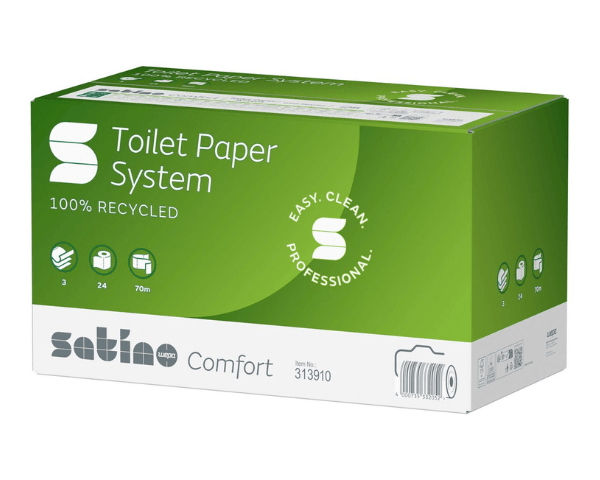 Satino toiletpapir jt3 systemrulle 3-lags (24x70m)