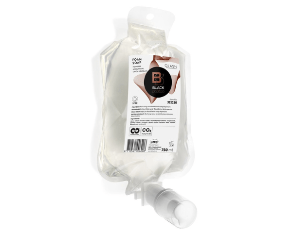 Satino sort qlash skum sæbepatron (6x750ml)