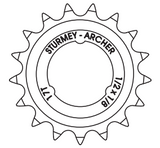 Sturmey-archer Europa n.v. SA tandhjul 1 8 ekstra dybt 17t