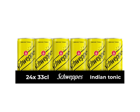 Schweppes indiske tonicdåse (24x33cl)
