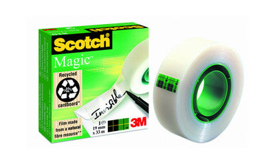 Scotch selvklæbende tape magisk tape ft (19 mm x 33 m)