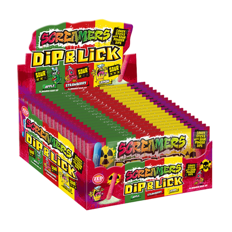 Zed candy screamers dip lick (24 x 40 gram)