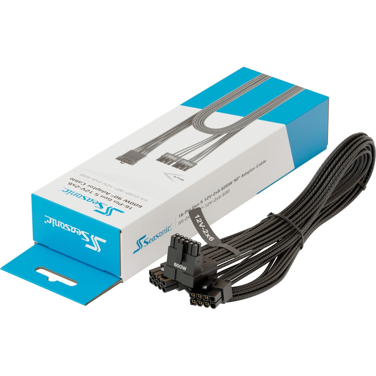 Sæsonisk adapterkabel Gen 5 SS-2x8P 90°-12V-2x6-600