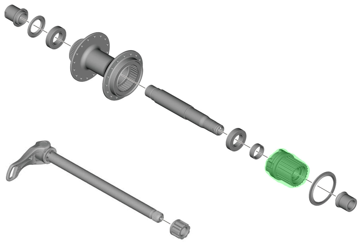 Shimano benelux b.v. shimano y3hu98020 kassettehus 12-sp fh-mt410