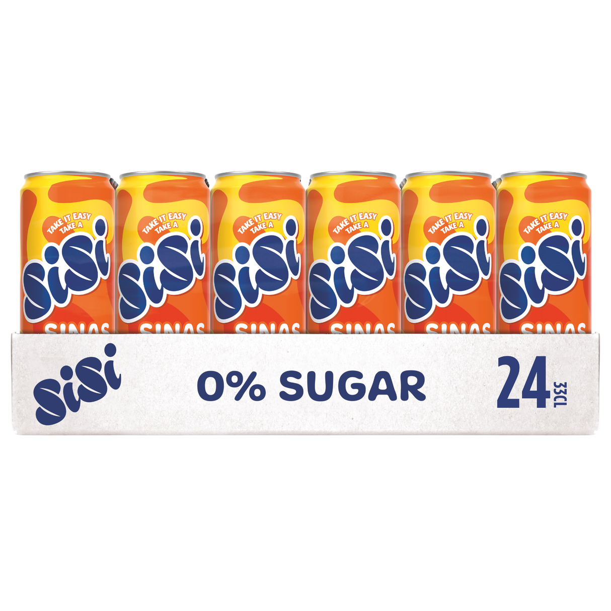 Sisi orange nul sukkerdåse (24x 33cl)
