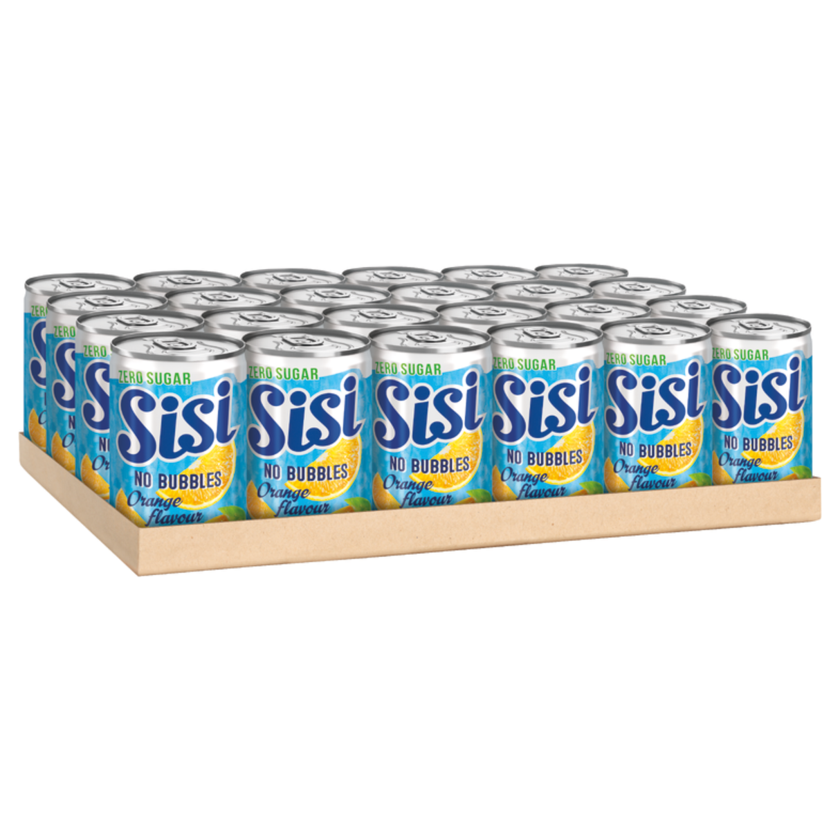 Sisi no bubbles 0% orange dåse (24x 15cl)