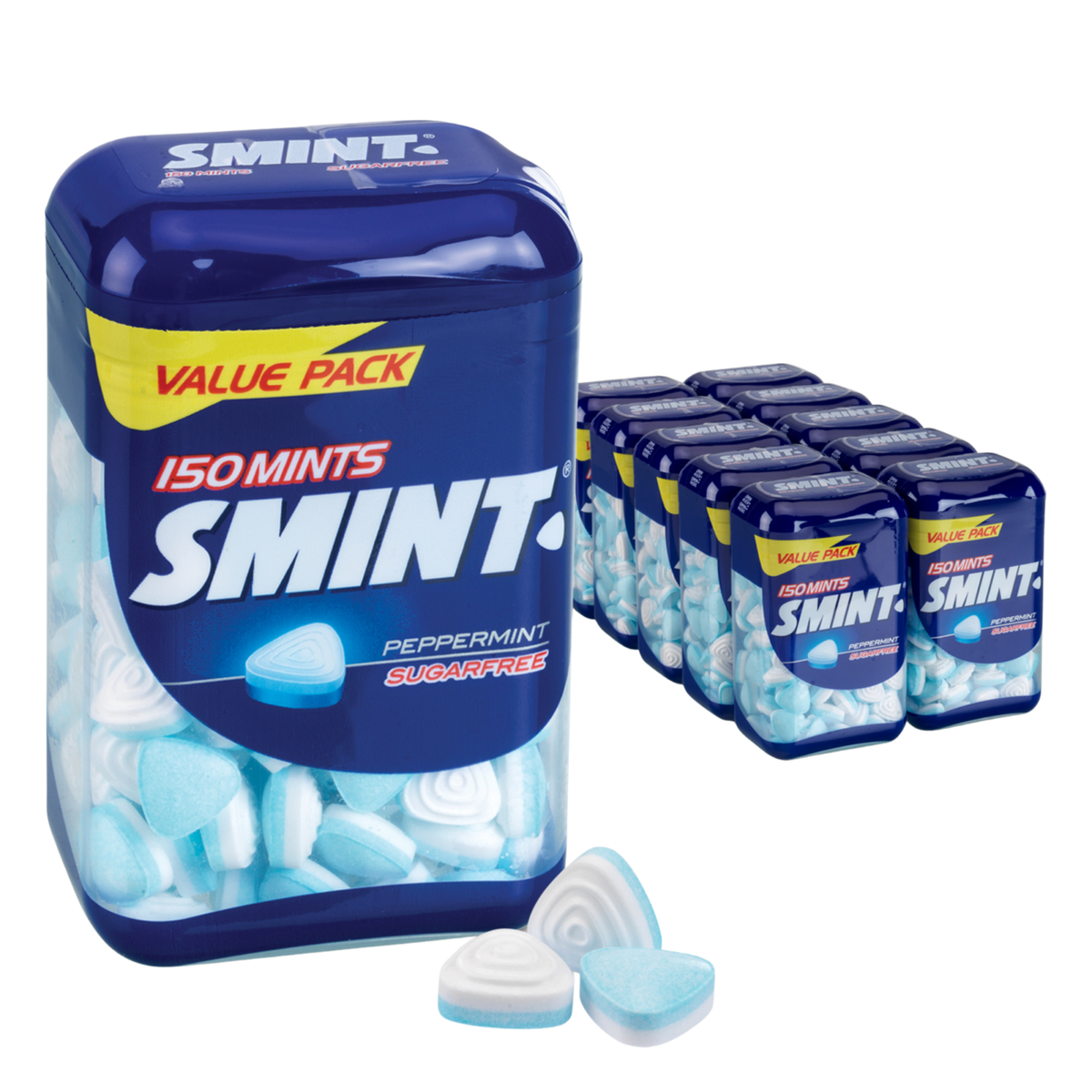 Smint xl pebermynteflaske (10x 105gr)