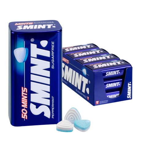 Smint xl pebermynte - fresh makers - sukkerfri - 1x12 stk
