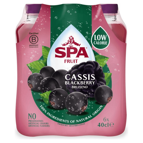 Spa frugt cassis brombær kæledyr (6x400 ml)