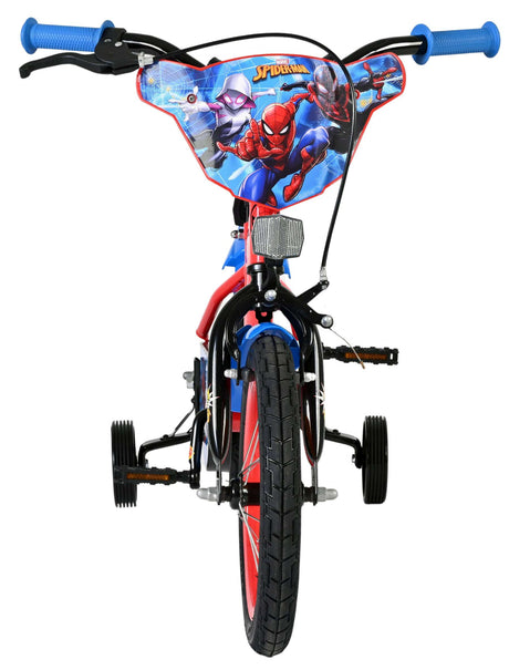 Spiderman marvel spider-man børnecykel - drenge - 14 tommer - rød blå
