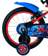 Spiderman spider-man børnecykel - drenge - 16 tommer - blå rød - to håndbremser