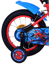 Spiderman Ultimate Spider -Man børnecykel - drenge - 14 tommer - blå rød - to håndbremser