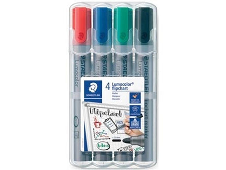 Staedtler lumocolor flipover markør (1x 4 stk.)