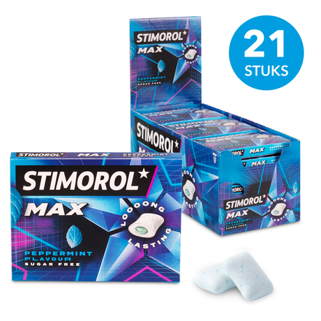 Stimorol max pebermynte (21x 20gr)