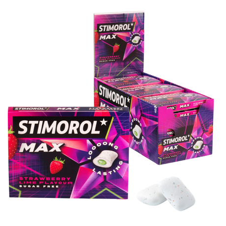 Stimorol max jordbærlime (21x 20gr)