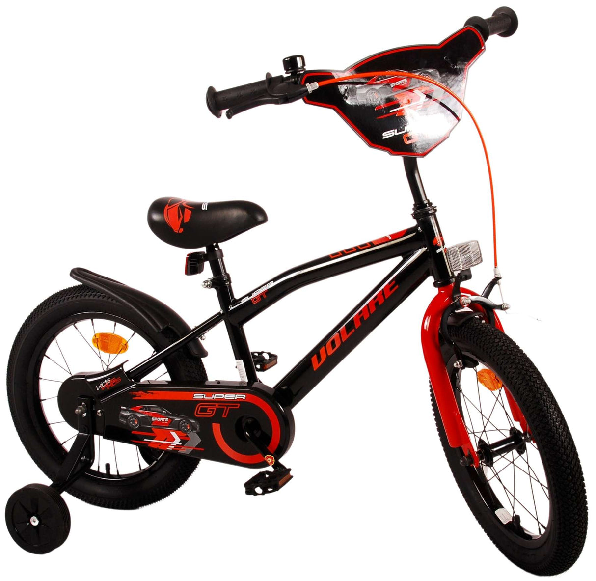 Volare Super GT Børnecykel - drenge - 16 tommer - rød