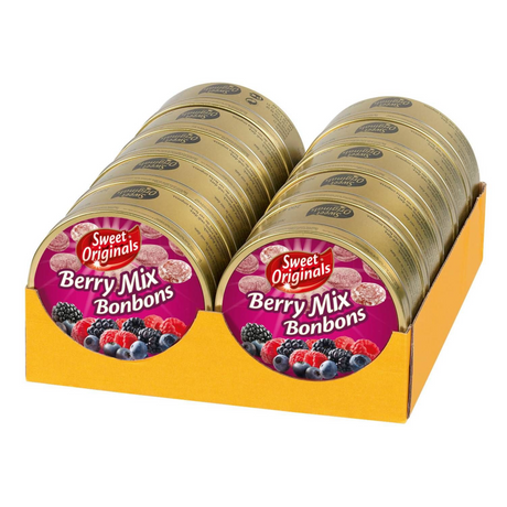 Søde originale bærmix chokolade dåse (10x 200gr)