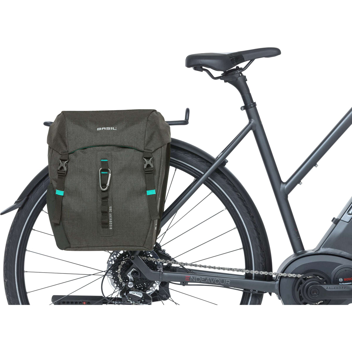 Basild Discovery365d Double Bicycle Bag Black Melee