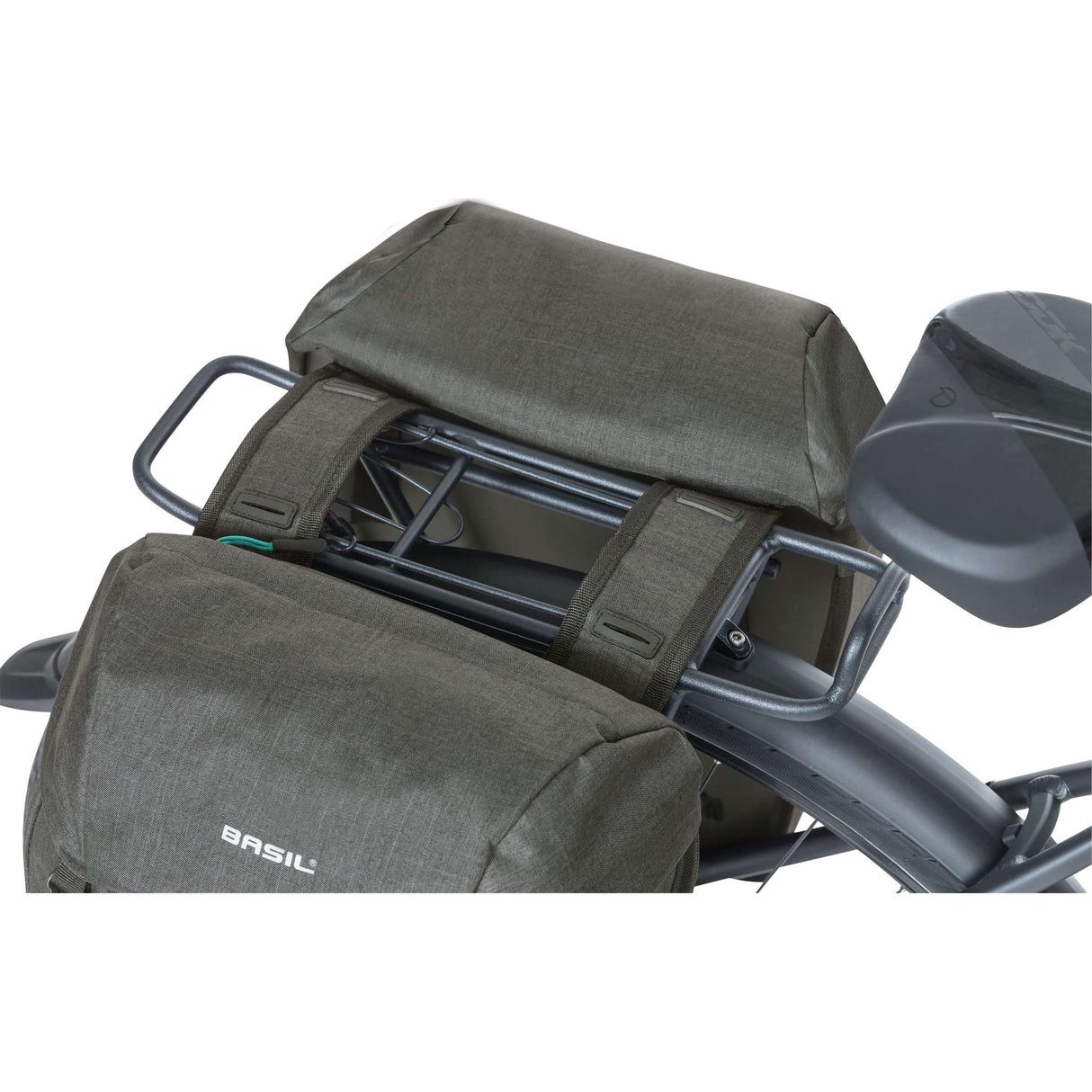 Basild Discovery365d Double Bicycle Bag Black Melee