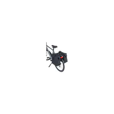 Basil dobbelt cykeltaske soho nordlicht mik 41 liter - sort