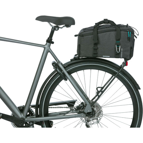 Basil Discovery 365D Bagageadfærd taske M - sort, vand -repellent, 9l, unisex, sporty