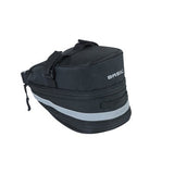Basil Mada Saddle Bag - Compact, Black, 1L, Velcro, Cykeltilbehør