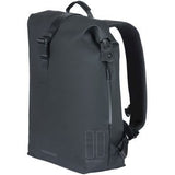 Basil Soho Mik Side Bicycle skuldertaske - sort, vandtæt, PU, Nordlicht LED, 17L