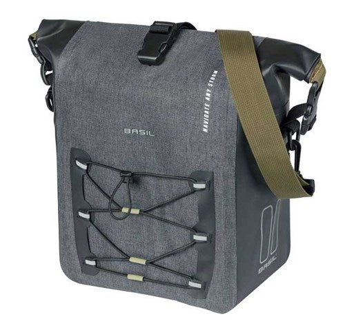 Basil Navigator Storm M - Sporty og funktionel enkelt cykelpose - Sort