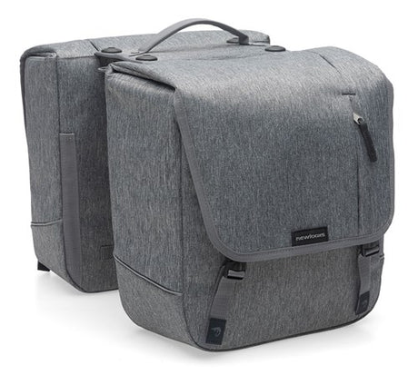 Nova Double - Double Bicycle Bag, Gray, Water -Repellent