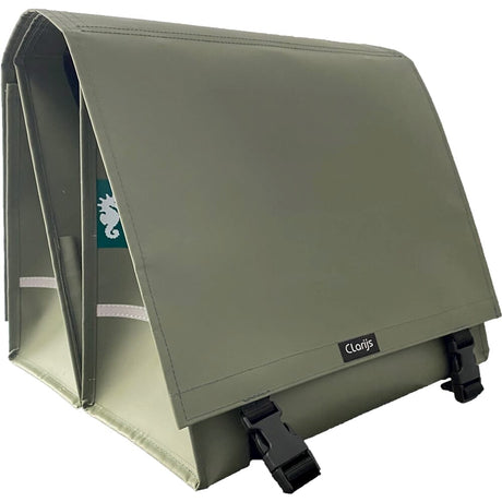 Clarijs Bicycle Bag Double XL PVC 46L med udsparing Matt Olive