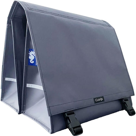 Clarijs Bicycle Bag Double XL PVC 46L med udsparing Matt Gray