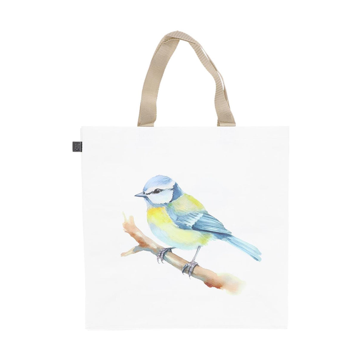 Esschert design indkøbstaske akvarel fugl røv. 40x14,5x40cm s