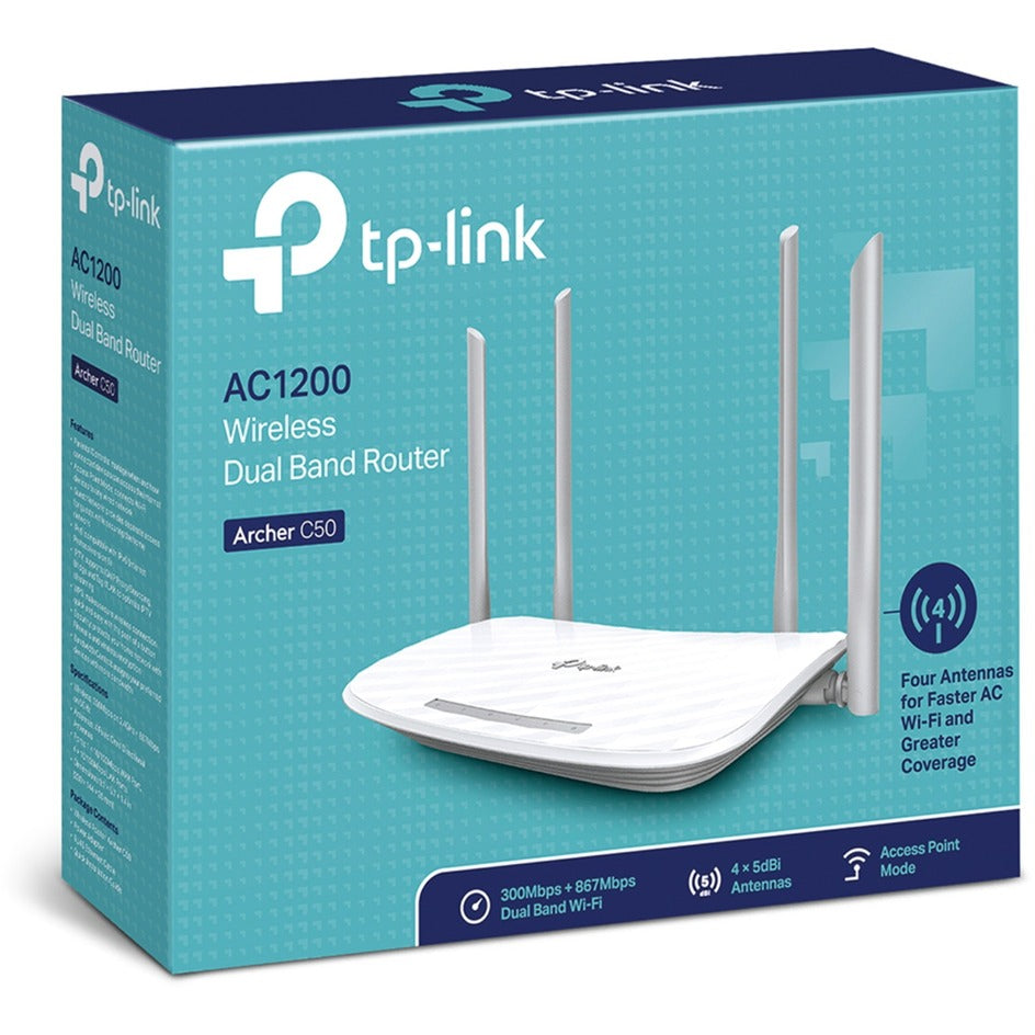 TP-Link TP-Link Archer C50 V3 AC1200 Wireless Dual Band Router