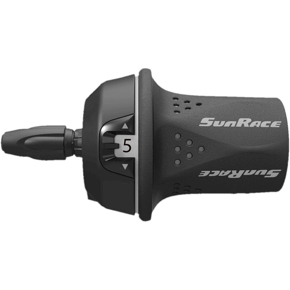 Sunrace justering vrid højre 5 gear Shimano kompatibel sort