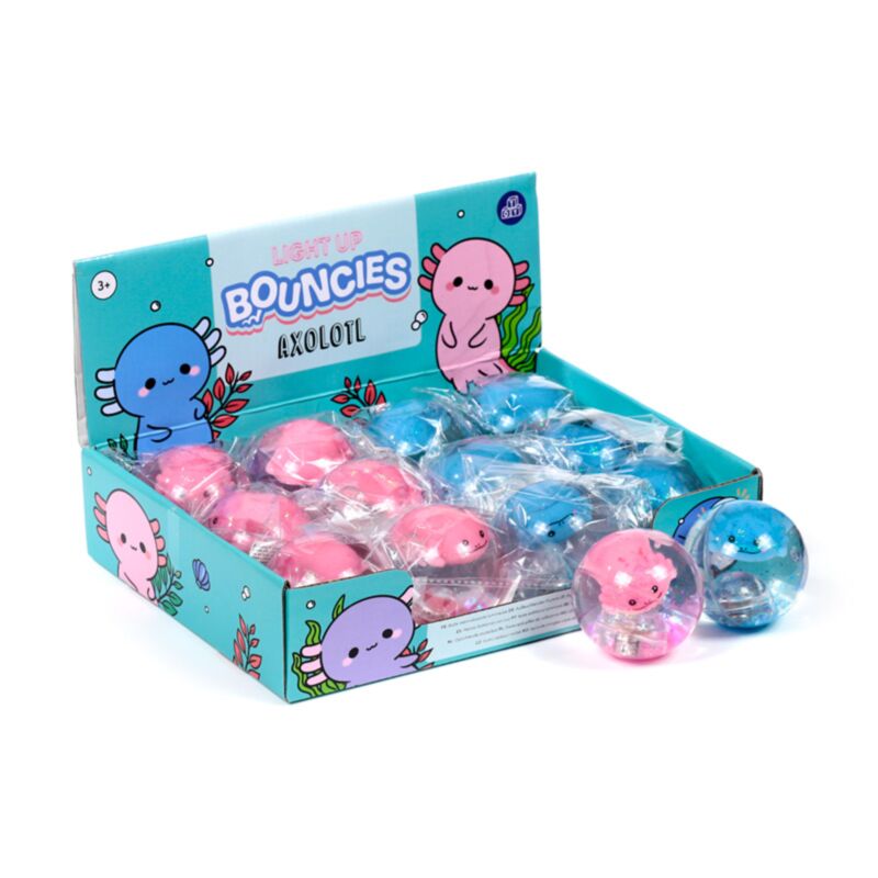 Axolotl højhoppende LED-blinkende hoppebold