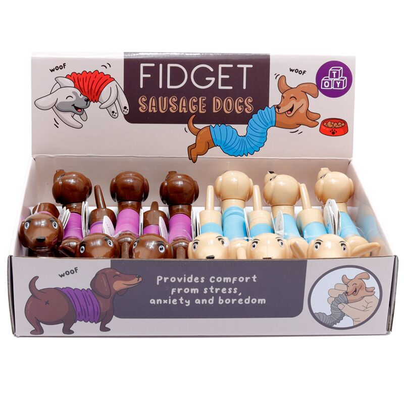 Hunde fjer fidget børnelegetøj