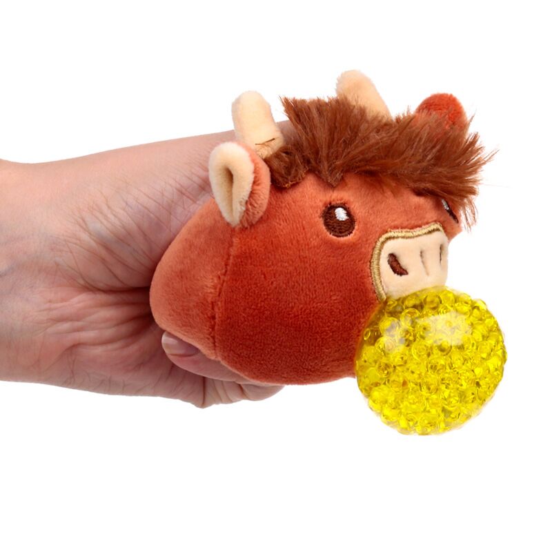 Queasy squeezies highland coo cow squeeze legetøj